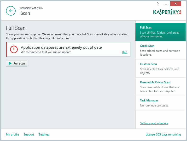 Kaspersky Anti-Virus 2015 delives essential, real-time protection from malware