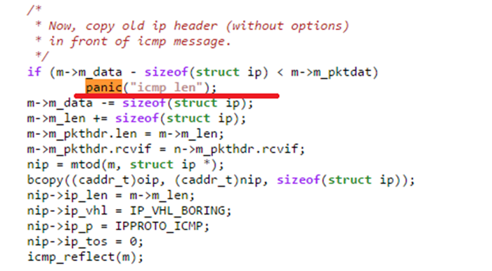 La condizione che produce il crash del sistema